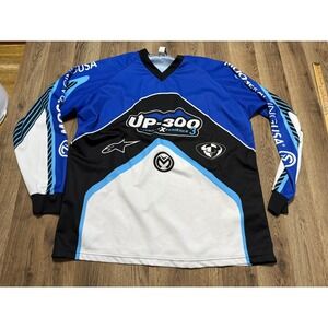 Shirt Men's XL Blue White Black Racing Long Sleeve UP-300 Offroad Xperience3